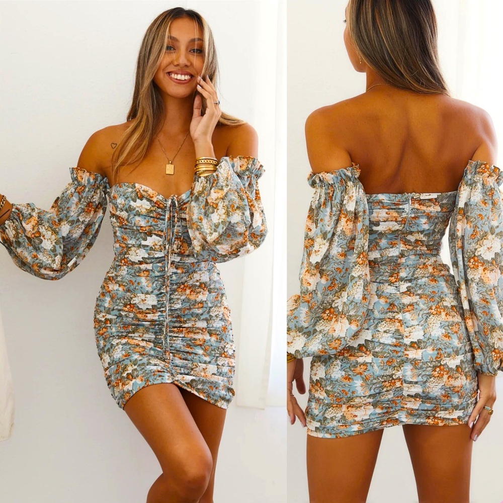 HELLO MOLLY BASQUE COUNTRY DRESS SAGE